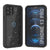 iPhone 13 Pro Waterproof IP68 Case, Punkcase [Black] [StudStar Series] [Slim Fit] (Color in image: Black)