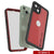 iPhone 13 Waterproof IP68 Case, Punkcase [Red] [StudStar Series] [Slim Fit] (Color in image: Black)
