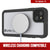 iPhone 13 Waterproof IP68 Case, Punkcase [White] [StudStar Series] [Slim Fit] [Dirtproof] (Color in image: Purple)