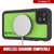 iPhone 13 Waterproof IP68 Case, Punkcase [Light green] [StudStar Series] [Slim Fit] [Dirtproof] (Color in image: Red)