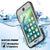iPhone 7+ Plus Waterproof Case, Punkcase SpikeStar White Series | Thin Fit 6.6ft Underwater IP68 (Color in image: black)