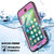 iPhone 7 Waterproof Case, Punkcase SpikeStar Pink Series | Thin Fit 6.6ft Underwater IP68 (Color in image: black)