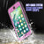 iPhone 7 Waterproof Case, Punkcase SpikeStar Pink Series | Thin Fit 6.6ft Underwater IP68 (Color in image: purple)