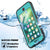 iPhone 8+ Plus Waterproof Case, Punkcase SpikeStar Teal Series | Thin Fit 6.6ft Underwater IP68 (Color in image: black)