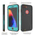 iPhone 8+ Plus Waterproof Case, Punkcase SpikeStar Teal Series | Thin Fit 6.6ft Underwater IP68 (Color in image: light blue)