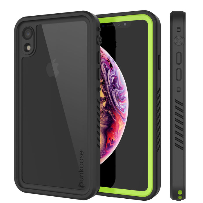 iPhone XR Waterproof Case, Punkcase [Extreme Series] Armor Cover W/ Built In Screen Protector [Light Green] (Color in image: Light Green)