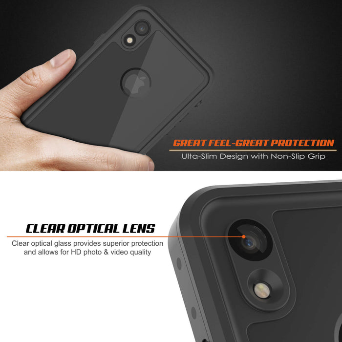 iPhone XR Waterproof IP68 Case, Punkcase [Black] [StudStar Series] [Slim Fit] (Color in image: teal)