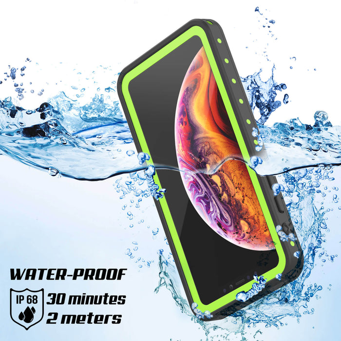 iPhone XR Waterproof IP68 Case, Punkcase [Light green] [StudStar Series] [Slim Fit] [Dirtproof] (Color in image: purple)
