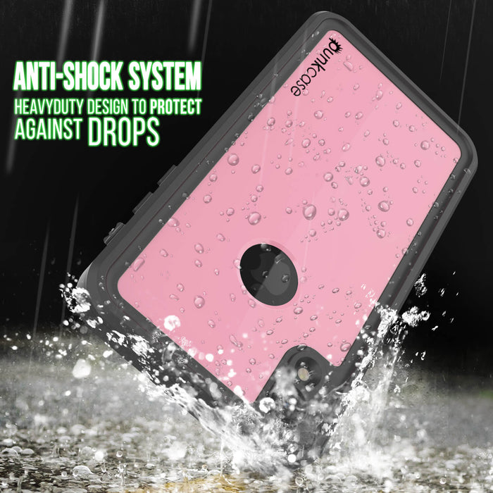 iPhone XR Waterproof IP68 Case, Punkcase [Pink] [StudStar Series] [Slim Fit] [Dirtproof] (Color in image: black)