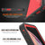 iPhone XR Waterproof IP68 Case, Punkcase [Red] [StudStar Series] [Slim Fit] (Color in image: black)