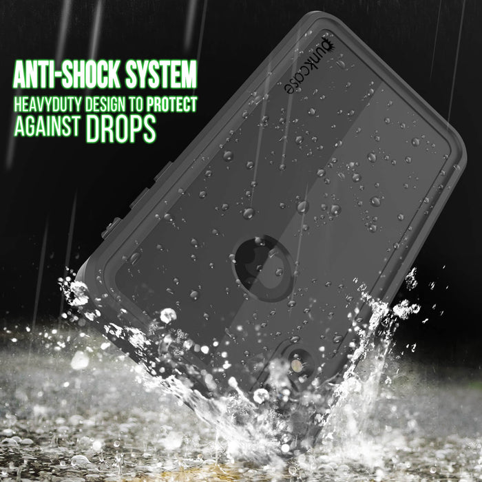iPhone XR Waterproof IP68 Case, Punkcase [Black] [StudStar Series] [Slim Fit] (Color in image: light green)