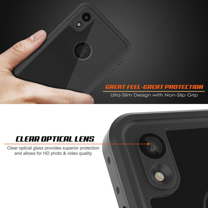 iPhone XR Waterproof IP68 Case, Punkcase [Clear] [StudStar Series] [Slim Fit] [Dirtproof] (Color in image: teal)