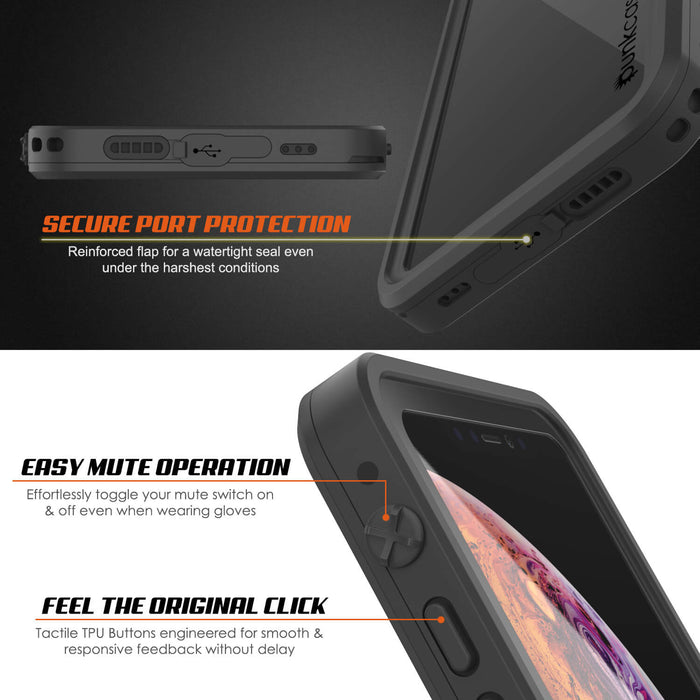 iPhone XR Waterproof IP68 Case, Punkcase [Clear] [StudStar Series] [Slim Fit] [Dirtproof] (Color in image: pink)