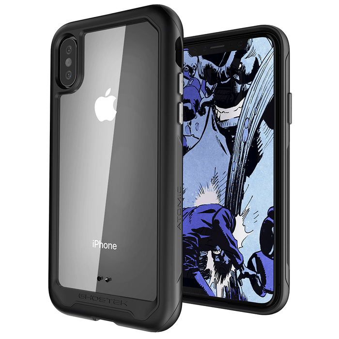 iPhone Xs Max Case, Ghostek Atomic Slim 2 Series  for iPhone Xs Max Rugged Heavy Duty Case|BLACK (Color in image: Black)