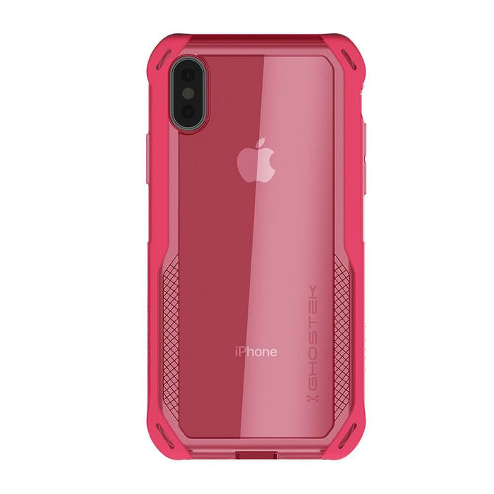 iPhone Xs Case, Ghostek Cloak 4 Series  for iPhone Xs / iPhone Pro Case | PINK (Color in image: Red-Clear)
