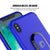 iPhone XS Case, Punkcase Magnetix Protective TPU Cover W/ Kickstand, Tempered Glass Screen Protector [Blue] 