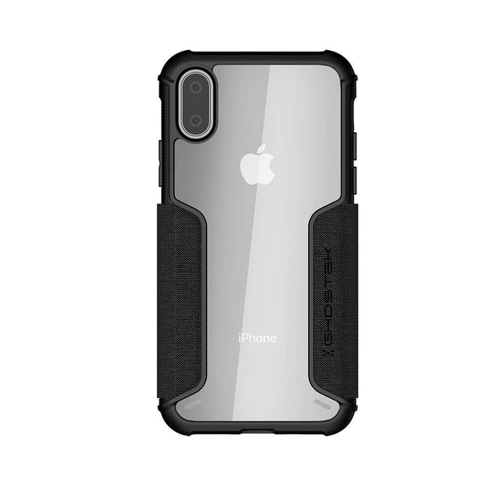 iPhone Xs Max Case, Ghostek Exec 3 Series for iPhone Xs Max / iPhone Pro Protective Wallet Case [BLACK] (Color in image: Gray)