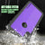 iPhone XS Max Waterproof IP68 Case, Punkcase [Purple] [StudStar Series] [Slim Fit] [Dirtproof] (Color in image: red)