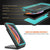 iPhone XS Max Waterproof IP68 Case, Punkcase [Teal] [StudStar Series] [Slim Fit] [Dirtproof] (Color in image: pink)
