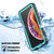 iPhone XS Max Waterproof IP68 Case, Punkcase [Teal] [StudStar Series] [Slim Fit] [Dirtproof] (Color in image: red)
