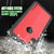 iPhone XS Max Waterproof IP68 Case, Punkcase [Red] [StudStar Series] [Slim Fit] [Dirtproof] (Color in image: light green)
