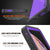 iPhone XS Max Waterproof IP68 Case, Punkcase [Purple] [StudStar Series] [Slim Fit] [Dirtproof] (Color in image: pink)
