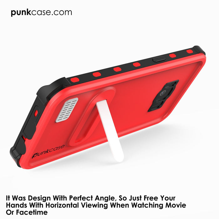 Galaxy S8 Plus Waterproof Case, Punkcase KickStud Red Series [Slim Fit] [IP68 Certified] [Shockproof] [Snowproof] Armor Cover. (Color in image: Green)