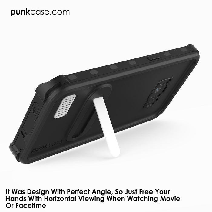 Protector [PURPLE]Galaxy S8 Waterproof Case, Punkcase [KickStud Series] [Slim Fit] [IP68 Certified] [Shockproof] [Snowproof] Armor Cover [Black] (Color in image: Teal)