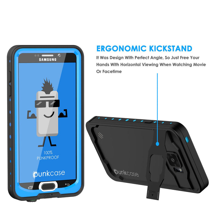 Galaxy Note 5 Waterproof Case, Punkcase StudStar Light Blue Shock/Dirt Proof | Lifetime Warranty (Color in image: teal)