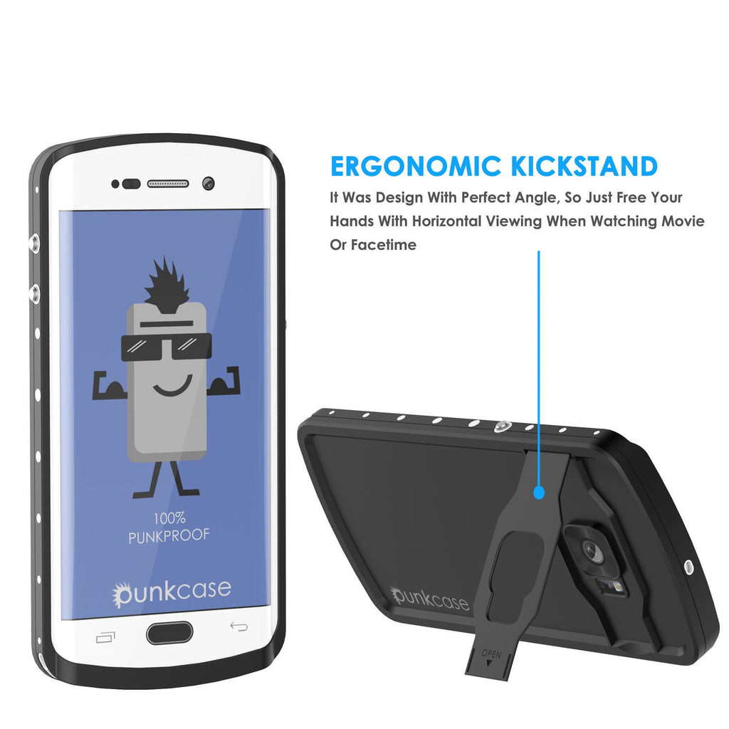 Galaxy S6 EDGE Plus Waterproof Case, Punkcase StudStar White Shock/Dirt Proof | Lifetime Warranty (Color in image: teal)