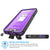 Galaxy Note 5 Waterproof Case, PunkCase StudStar Purple Shock/Dirt/Snow Proof | Lifetime Warranty (Color in image: light green)