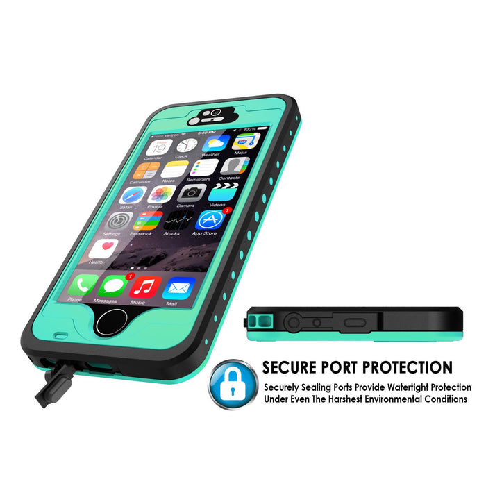 iPhone 5S/5 Waterproof Case, PunkCase StudStar Teal Case Water/Shock/Dirt Proof | Lifetime Warranty (Color in image: purple)