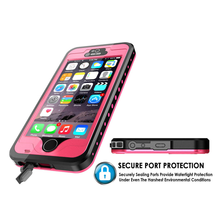 iPhone 5S/5 Waterproof Case, PunkCase StudStar Pink Case Water/Shock/Dirt Proof | Lifetime Warranty (Color in image: purple)