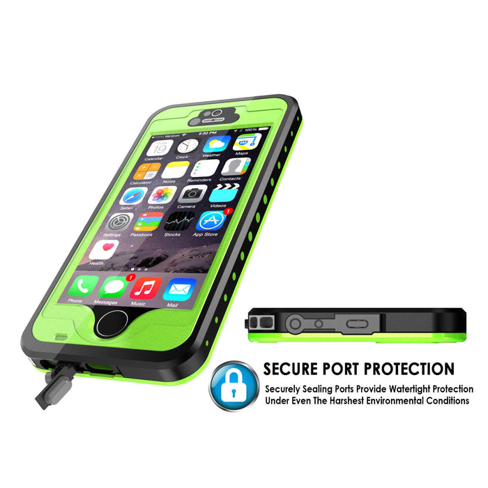 iPhone 5S/5 Waterproof Case, PunkCase StudStar Light Green Case Water/ShockProof | Lifetime Warranty (Color in image: pink)