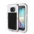 Galaxy S6 EDGE  Case, PUNKcase Metallic White Shockproof  Slim Metal (Color in image: white)