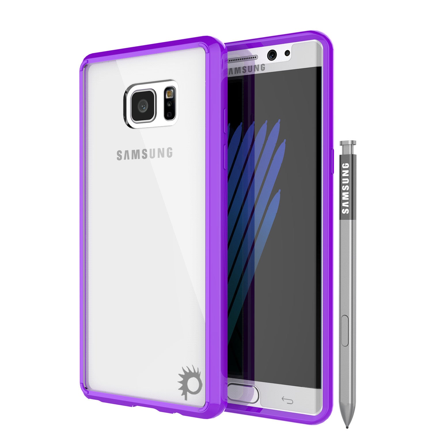 Note 7 Case Punkcase® LUCID 2.0 Purple Series w/ PUNK SHIELD Screen Protector | Ultra Fit (Color in image: purple)