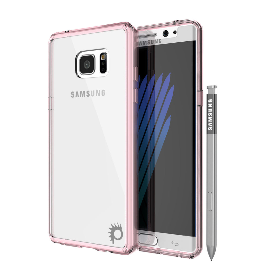 Note 7 Case Punkcase® LUCID 2.0 Crystal Pink Series w/ PUNK SHIELD Screen Protector | Ultra Fit (Color in image: crystal pink)