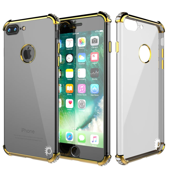 iPhone 7 PLUS Case, Punkcase [BLAZE SERIES] Protective Cover W/ PunkShield Screen Protector [Shockproof] [Slim Fit] for Apple iPhone 7 PLUS [RoseGold] (Color in image: Gold)