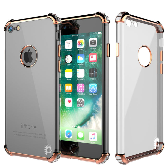 iPhone 8 Case, Punkcase [BLAZE SERIES] Protective Cover W/ PunkShield Screen Protector [Shockproof] [Slim Fit] for Apple iPhone [RoseGold] (Color in image: Rose gold)