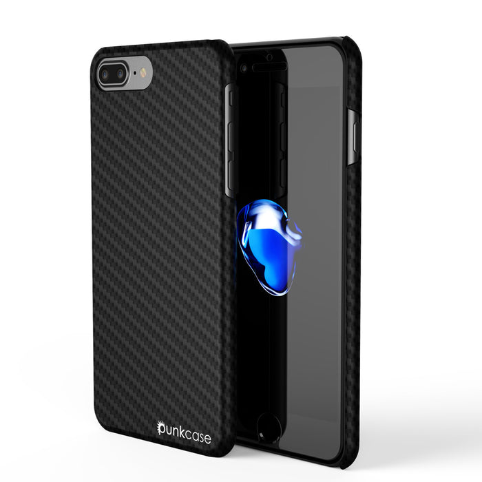 iPhone 7 Plus Case - Punkcase CarbonShield Jet Black (Color in image: Jet Balck)