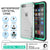 iPhone 6/6S Waterproof Case, PUNKcase CRYSTAL Teal W/ Attached Screen Protector  | Warranty (Color in image: white)