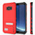 Protector [PURPLE]Galaxy S8 Waterproof Case, Punkcase [KickStud Series] [Slim Fit] [IP68 Certified] [Shockproof] [Snowproof] Armor Cover [Red] (Color in image: Red)