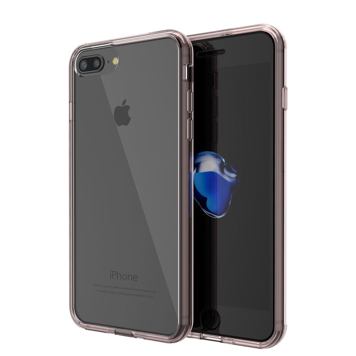 iPhone 7+ Plus Case PunkCase LUCID Clear Series for Apple iPhone 7+ Plus (Color in image: crystal pink)