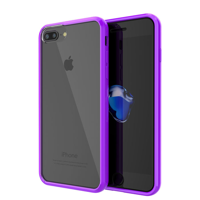 iPhone 7+ Plus Case PunkCase LUCID Clear Series for Apple iPhone 7+ Plus (Color in image: purple)