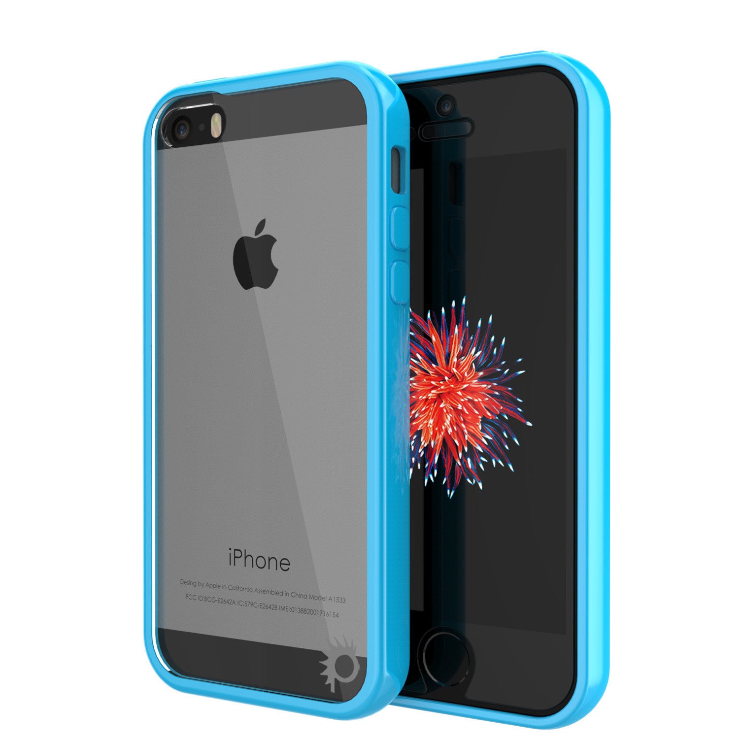 iPhone SE/5S/5 Case Punkcase® LUCID 2.0 Light Blue Series w/ PUNK SHIELD Screen Protector | Ultra Fit (Color in image: light blue)