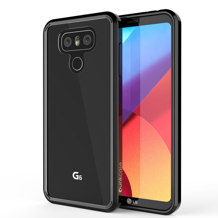LG G6 Case Punkcase® LUCID 2.0 Black Series w/ PUNK SHIELD Screen Protector | Ultra Fit (Color in image: black)