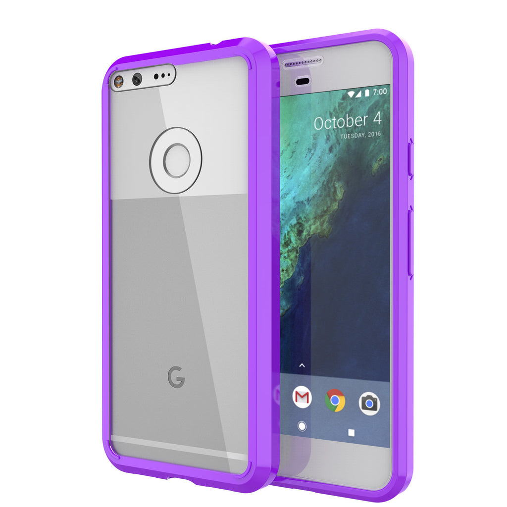 Google Pixel Case Punkcase® LUCID 2.0 Purple Series w/ PUNK SHIELD Glass Screen Protector | Ultra Fit (Color in image: purple)