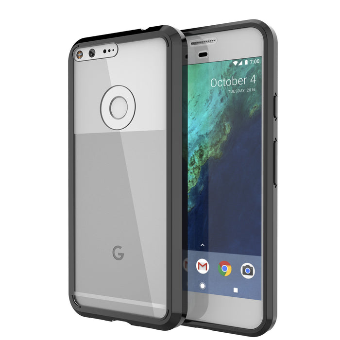 Google Pixel XL Case Punkcase® LUCID 2.0 Black Series w/ PUNK SHIELD Glass Screen Protector | Ultra Fit (Color in image: black)