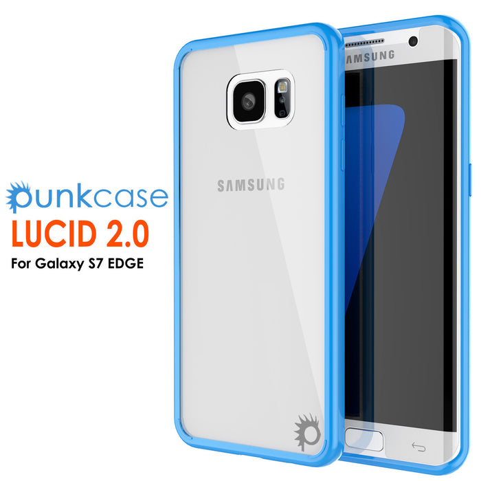 S7 Edge Case Punkcase® LUCID 2.0 Light Blue Series w/ PUNK SHIELD Screen Protector | Ultra Fit (Color in image: teal)