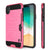 iPhone XS Max Case, PUNKcase [SLOT Series] Slim Fit Dual-Layer Armor Cover [Pink] (Color in image: Pink)